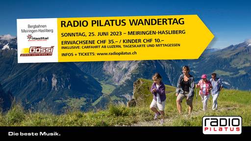 Radio Pilatus Wandertag Hasliberg: Jetzt gibt's Tickets