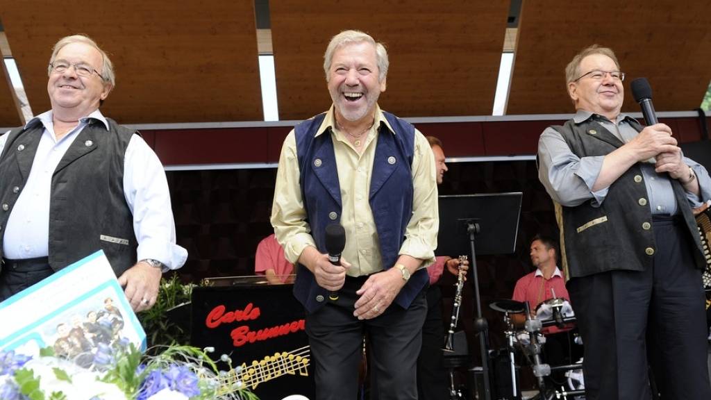 Guido Eugster (rechts), das älteste Mitglied der Musikgruppe Trio Eugster, ist am Karsamstag im Alter von 84 Jahren gestorben.