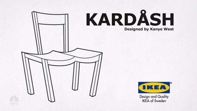 Kanyes Gattin Kim Kardashian würde sich bestimmt über diesen Stuhl freuen.