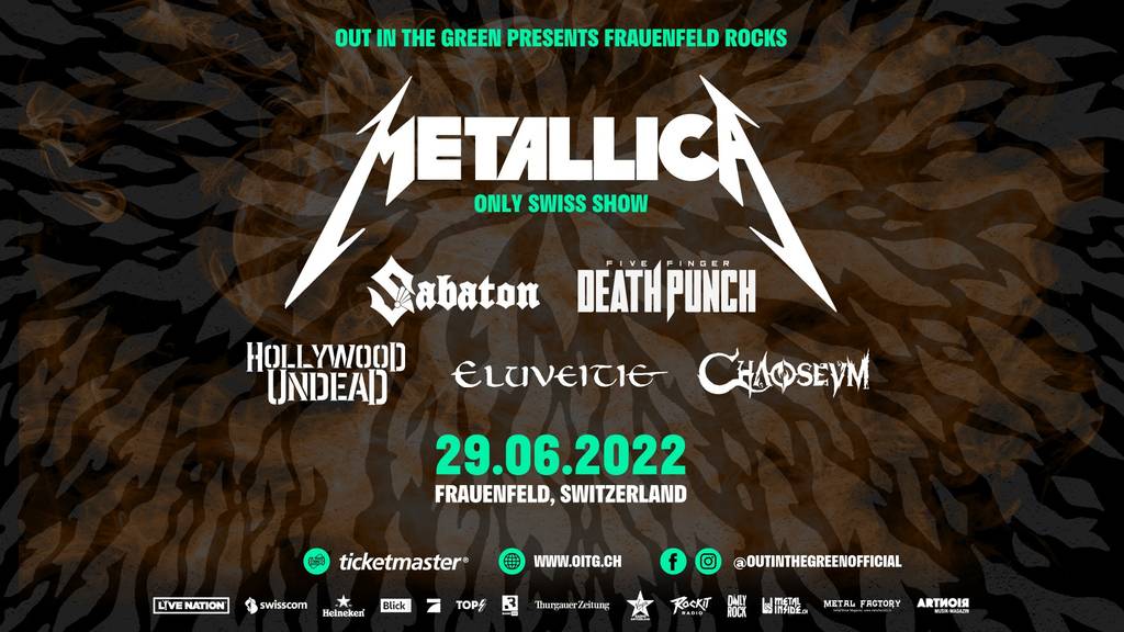 Metallica – einziger CH-Auftritt im 2022