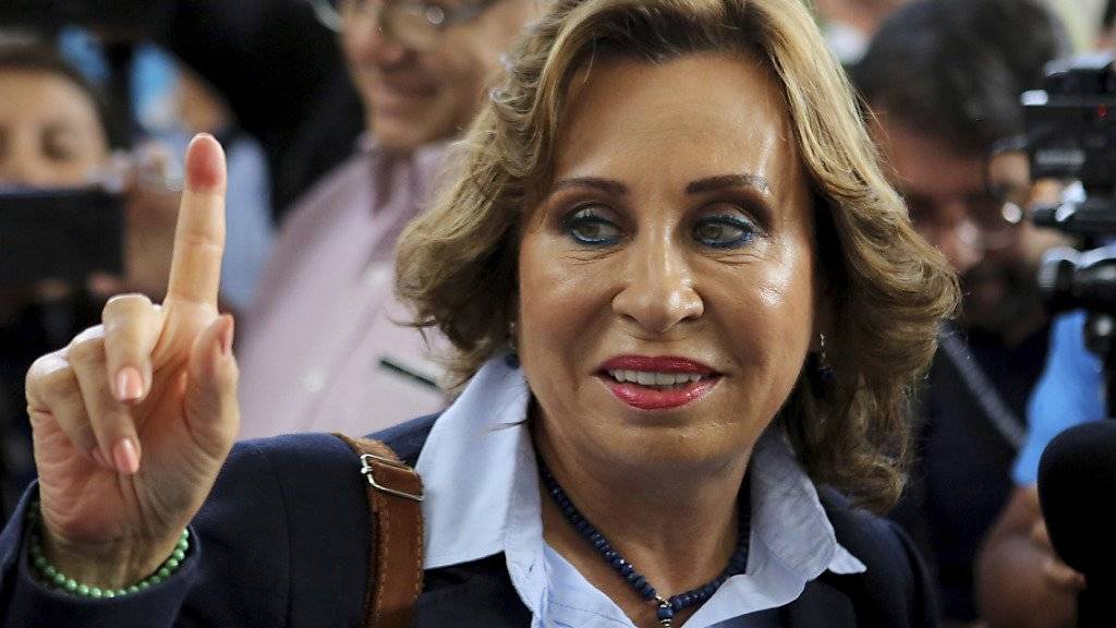 Die Mitte-Links-Kandidatin Sandra Torres hat gute Chancen, erste Präsidentin von Guatemala zu werden.