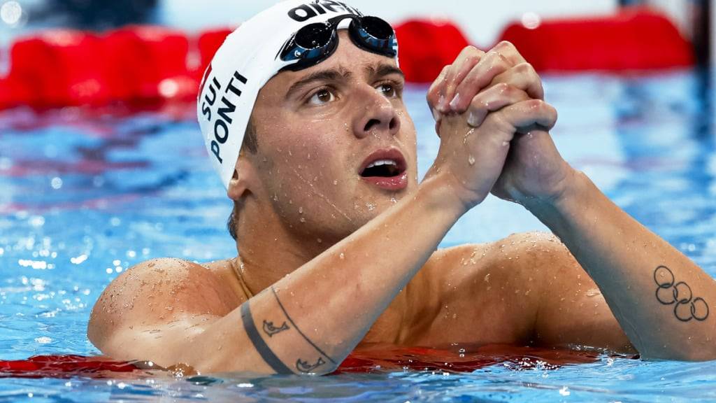 Noè Ponti belegte im Wettkampf über 100 m Delfin den vierten Rang und verpasste eine Olympische Medaille denkbar knapp.