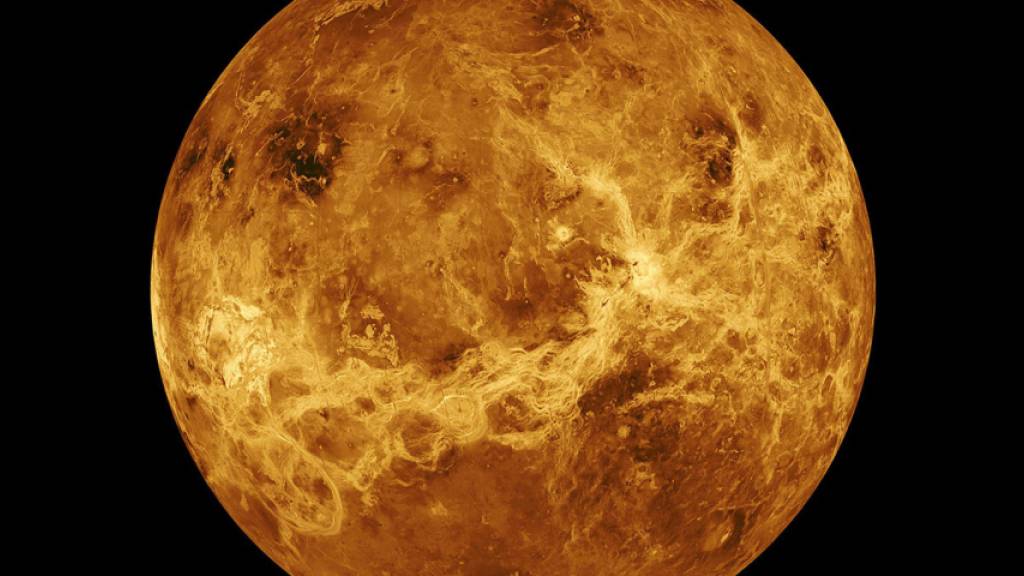 HANDOUT - Die US-Raumfahrtbehörde NASA plant zwei neue Missionen zum Nachbarplaneten Venus. Foto: Uncredited/NASA/AP/dpa