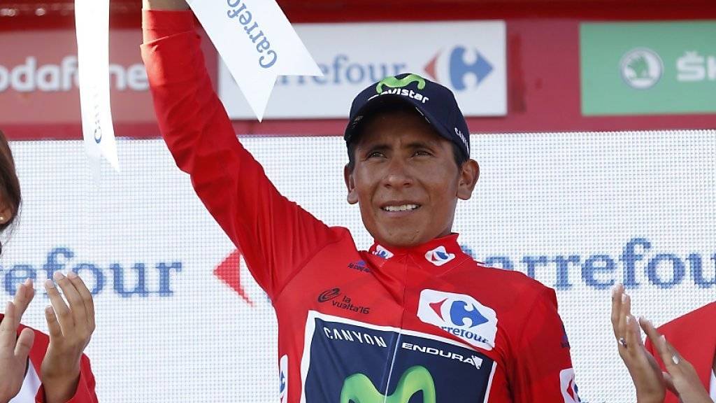 Nairo Quintana - der grosse Profiteur der zweiten Pyrenäen-Etappe an der Vuelta