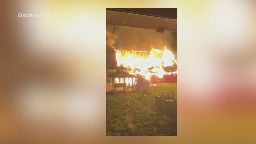 Vollbrand: Flammen zerstören in Obergösgen Anbau von Einfamilienhaus