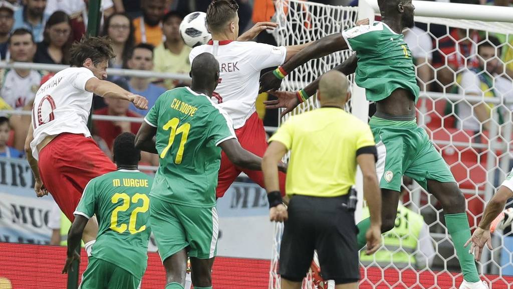 Senegal (in Grün) lässt Polen hinter sich.