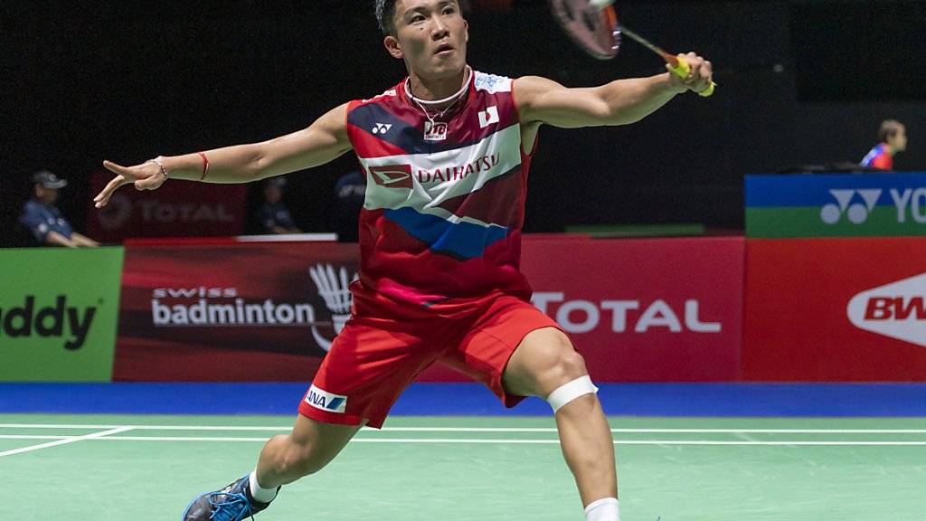 Der Japaner Kento Momota wiederholte an der Badminton-WM in Basel seinen Einzel-Titel aus dem Vorjahr