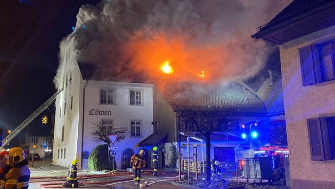Brand in Erlinsbach: Polizei findet eine tote Person