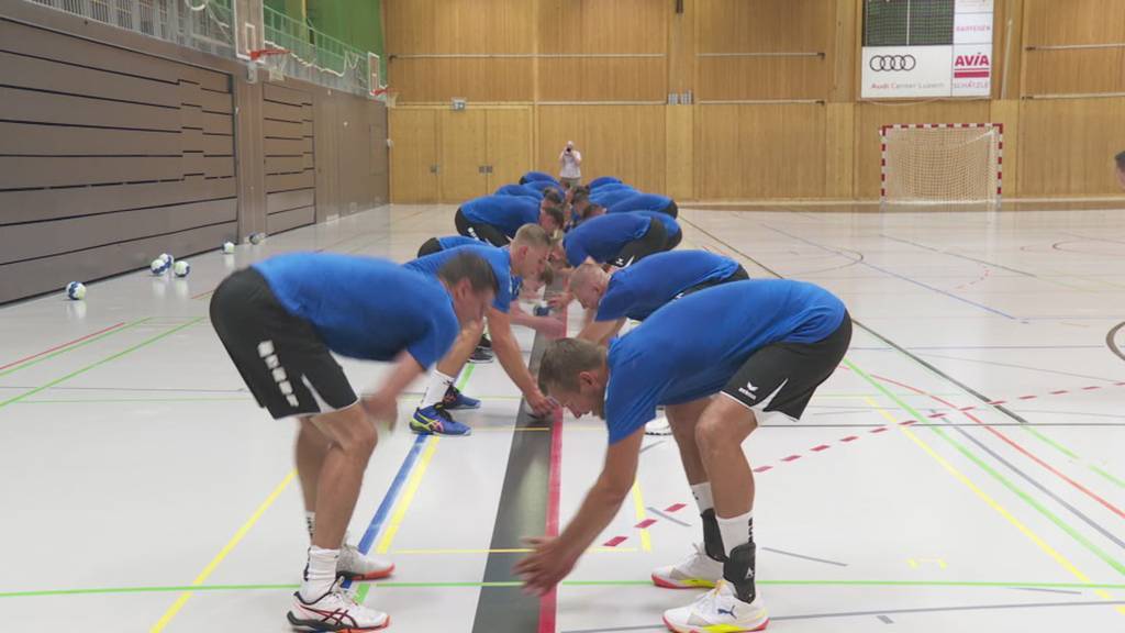 Andy Schmid im ersten Training beim HC Kriens-Luzern