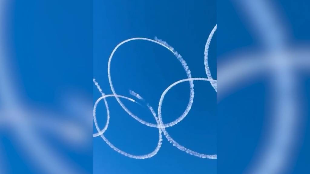 Italienische Luftwaffe zeichnet Olympia-Ringe in den Himmel