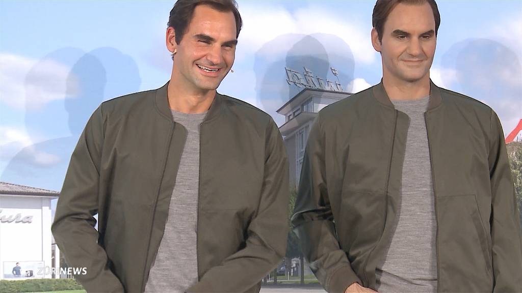 Roger Federer enthüllt seine eigene Wachsfigur