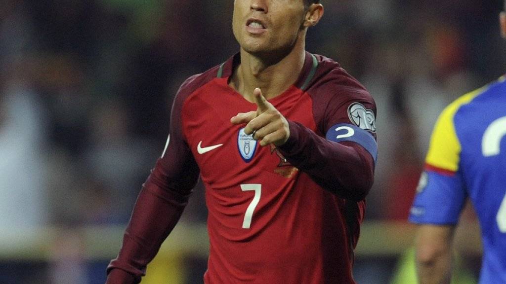 Vierfacher Torschütze: Portugals Cristiano Ronaldo