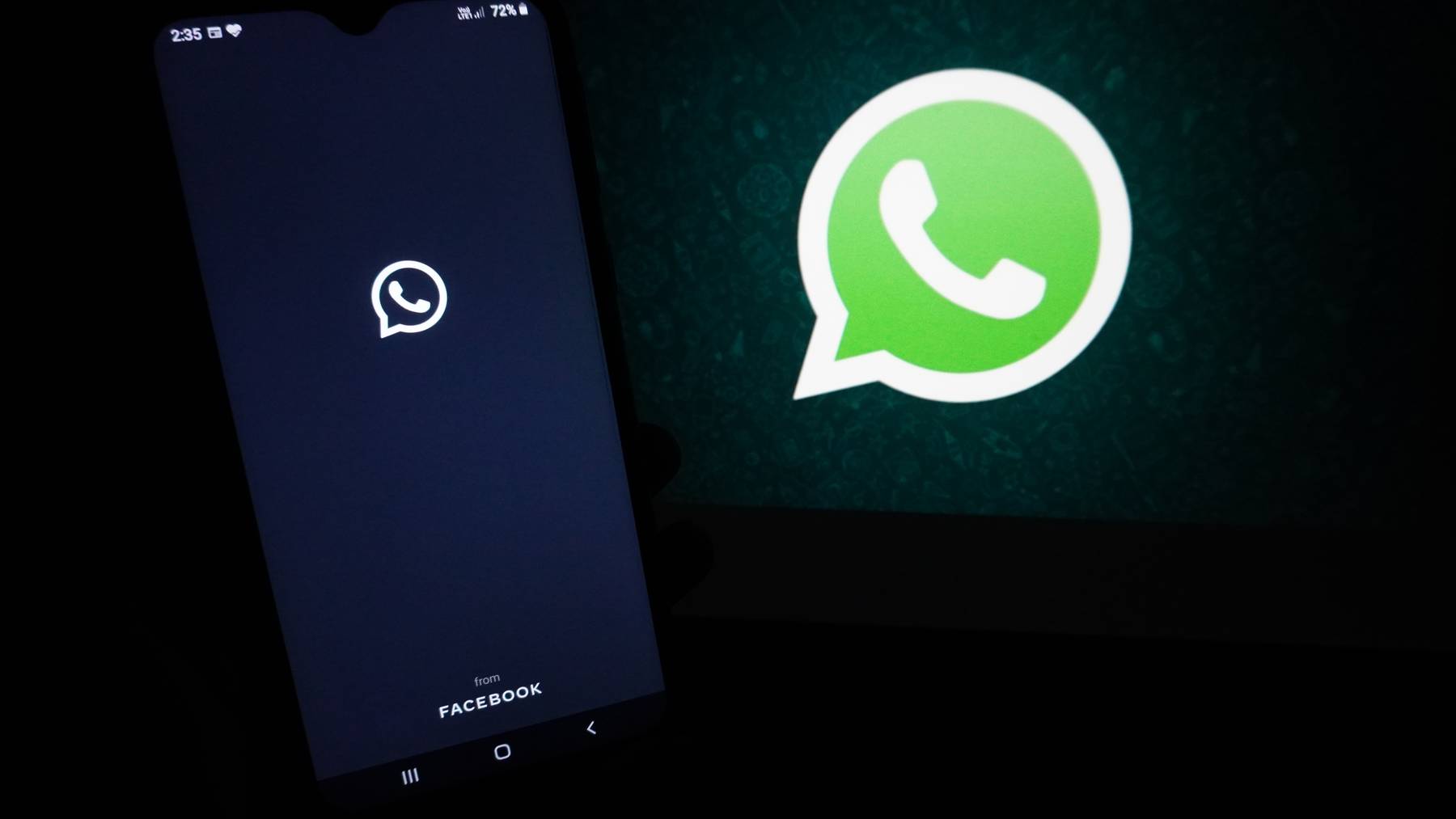 The logo of the messenger app WhatsApp is seen on the screen of a smartphone in New Delhi, India on May 27, 2021. WhatsApp has filed a legal complaint in Delhi against the government seeking to block regulations coming into force from Wednesday that experts say would compel the California-based Facebook unit to break privacy protections, according to Reuters sources.