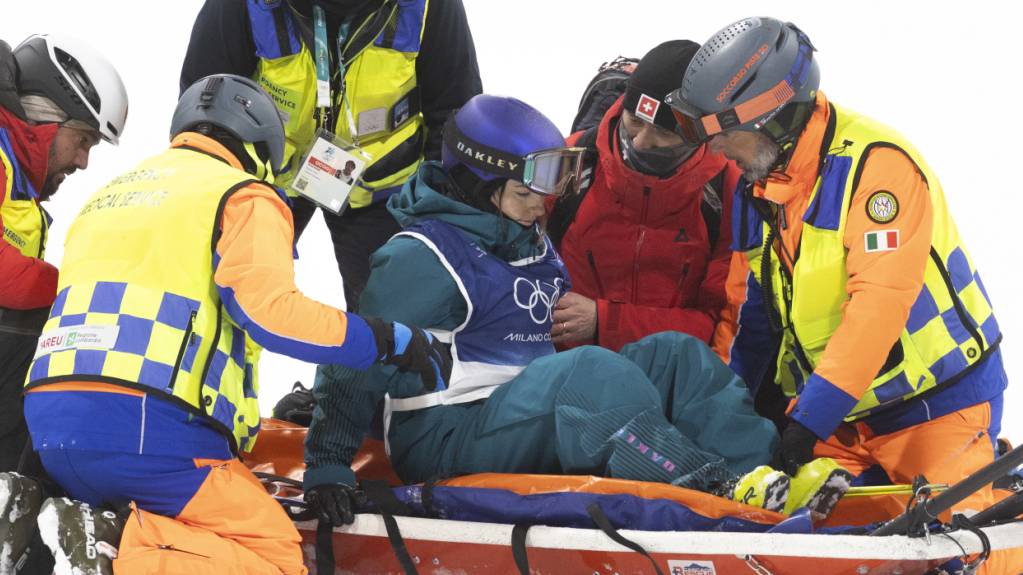 Die Saison von Mathilde Gremaud, Olympiasiegerin in Cortina im Slopestyle, endete an den Winterspielen in Cortina im Warm-up zur Big-Air-Konkurrenz