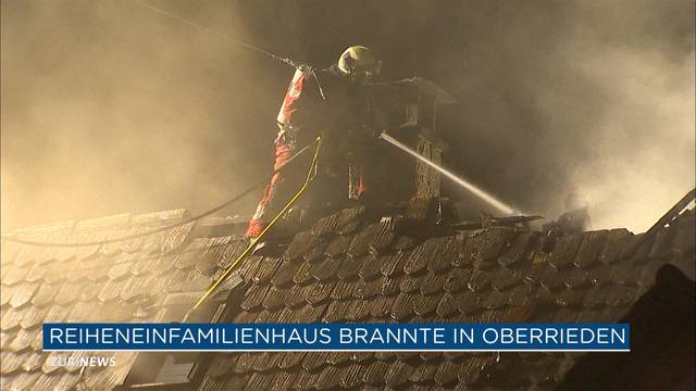 Brand in Oberrieden: 100`000 Franken Sachschaden