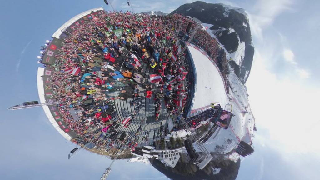 So feiern Fans in Saalbach Marco Odermatt