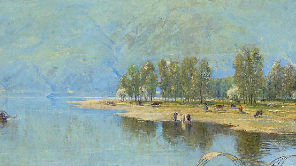 Mit seinem Gemälde «Delta della Maggia» wurde der Tessiner Maler Filippo Franzoni endlich auch von Malerkollegen und Kritikern jenseits der Alpen wahrgenommen.