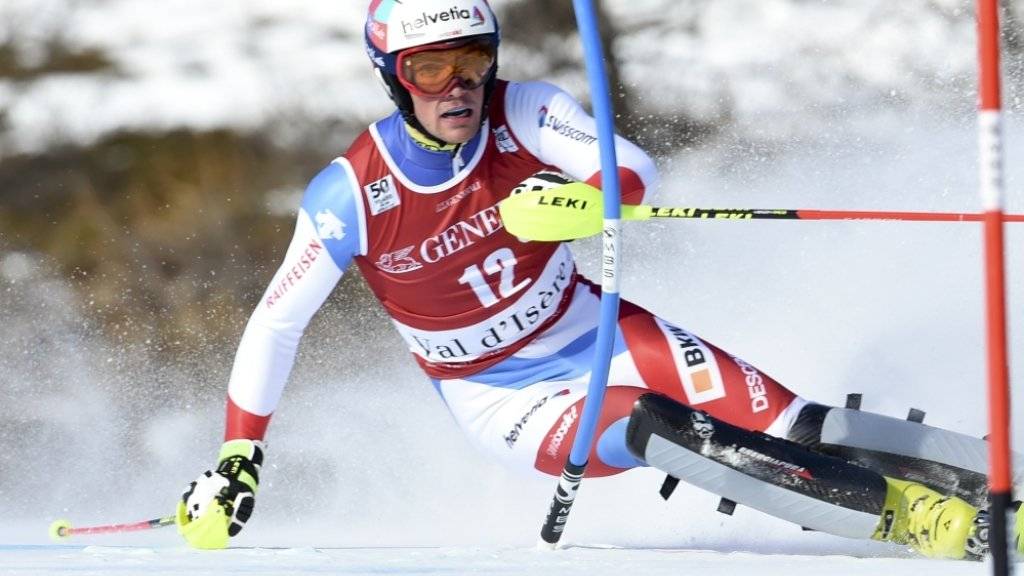 Daniel Yule gewann seinen vierten Europacup-Slalom