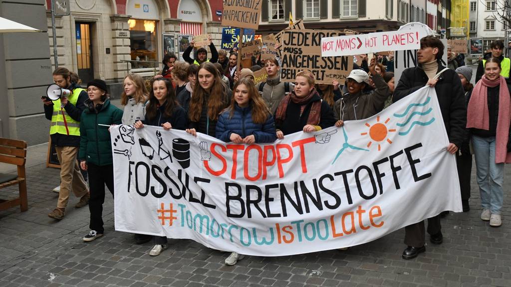 Über 300 Teilnehmende an Klima-Demonstration in Aarau