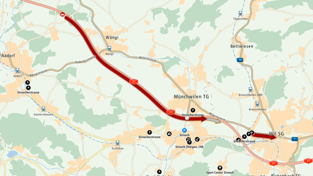 Auf der Autobahn A1 war am Mittwoch Geduld gefragt.