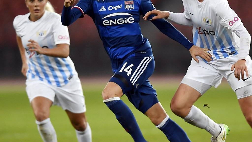 Den Spielerinnen des FC Zürich oft einen Schritt voraus: Champions-League-Sieger Lyon, hier mit Ada Hegerberg