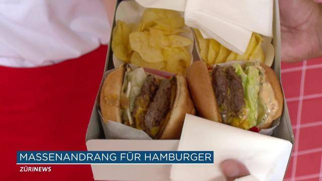 Zürcher stehen zwei Stunden für Burger an