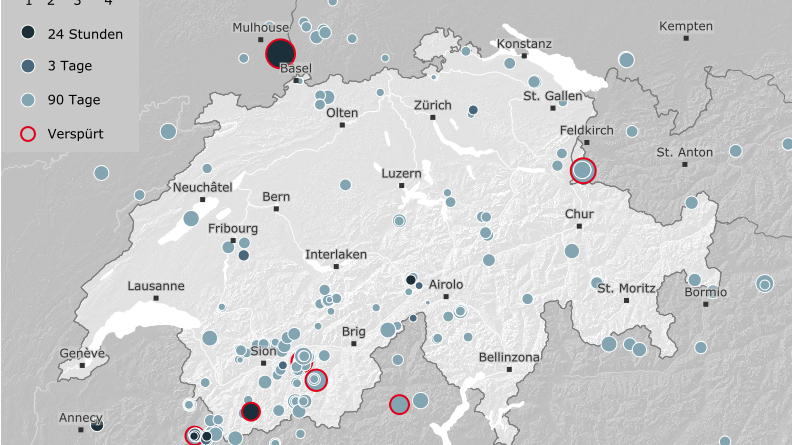 Erdbeben in Frankreich schüttelt auch die Schweiz durch