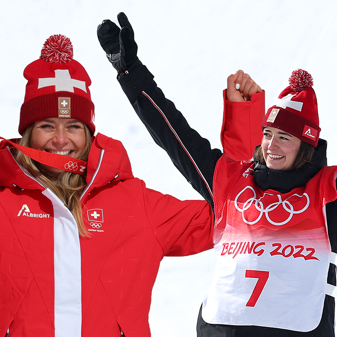 Doppel-Gold: Corinne Suter und Mathilde Gremaud sind Olympiasiegerinnen