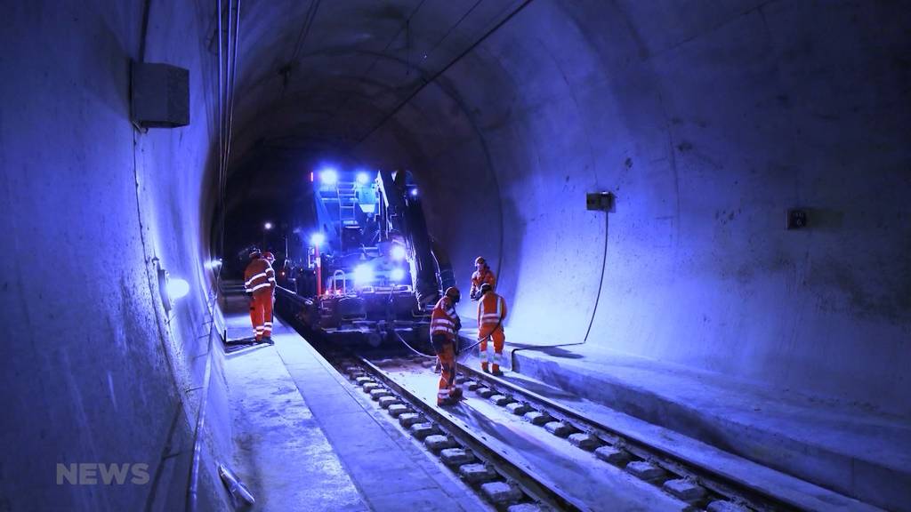 Lötschberg-Basistunnel ab Freitag wieder zweispurig befahrbar