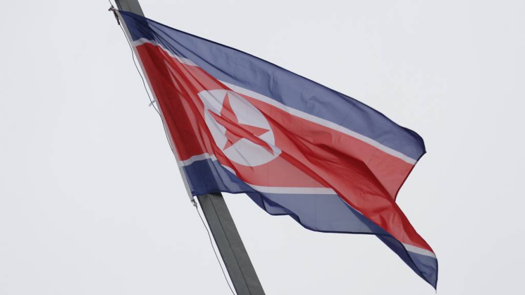 ARCHIV - Die Flagge von Nordkorea. Foto: Stefan Schaubitzer/dpa