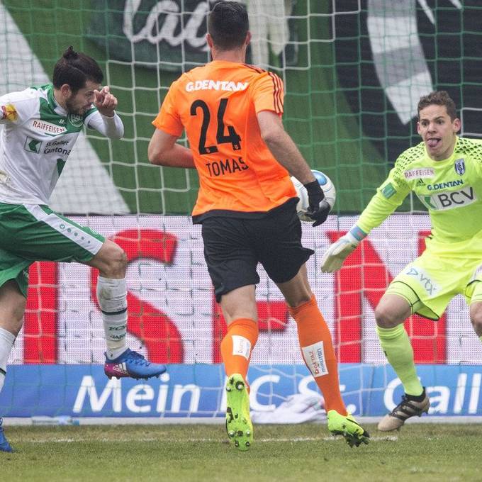 FC St.Gallen schlägt hartnäckiges Lausanne 2:1