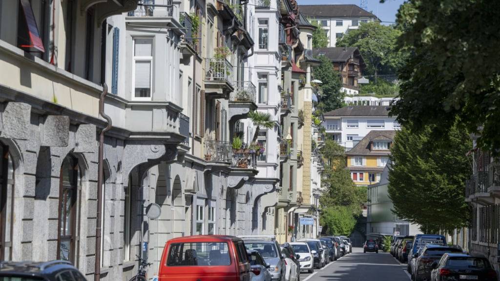 Eine Quartierstrasse im Bruchquartier. (Archivaufnahme)