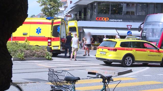 Breitenrainplatz: Kollision zwischen Tram und Velo