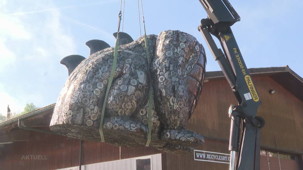 In Hermetschwil entsteht ein Kunstwerk aus Schrott