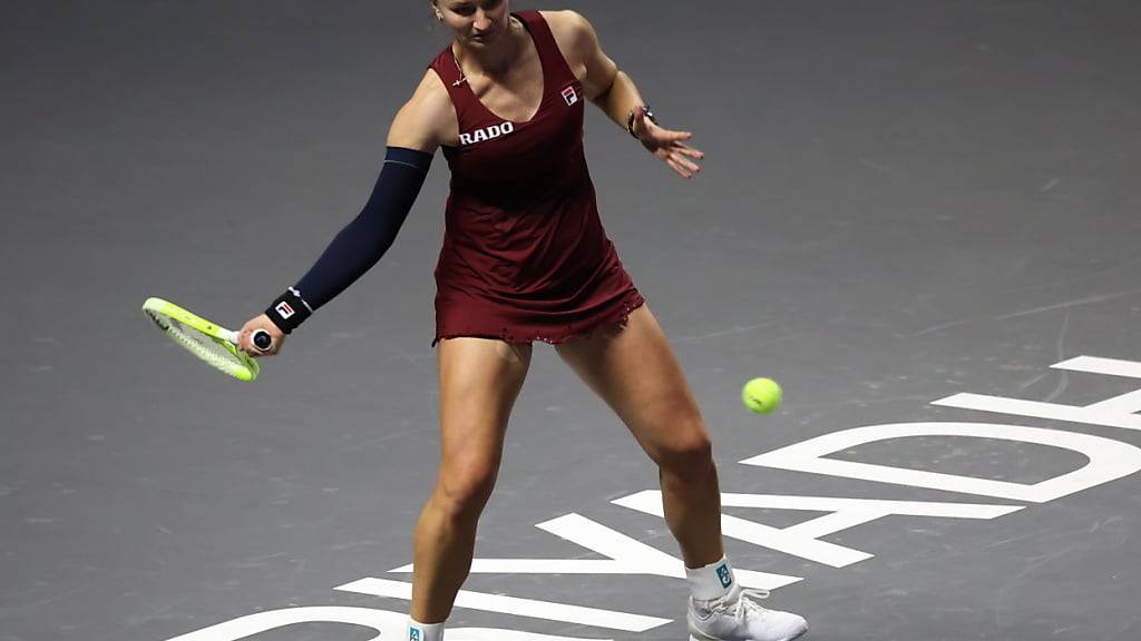 Die Tschechin Barbora Krejcikova erreicht an den WTA Finals in Riad als letzte Spielerin den Halbfinal