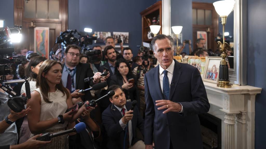 Mitt Romney, republikanischer Senator von Utah, wird 2024 nicht zur Wiederwahl antreten. Foto: J. Scott Applewhite/AP