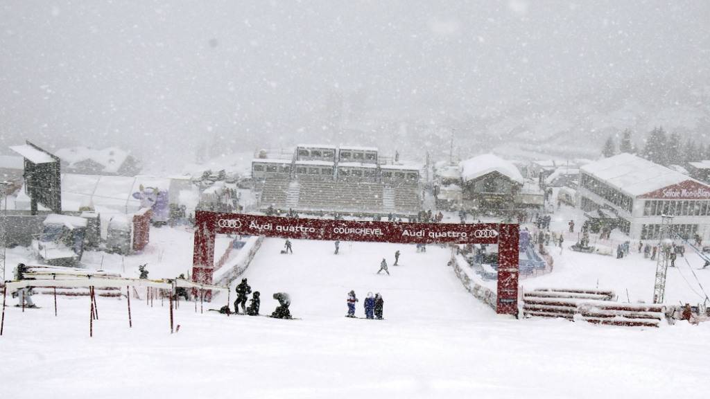 Die Wetterprognosen sorgen in Courchevel für eine Programmänderung