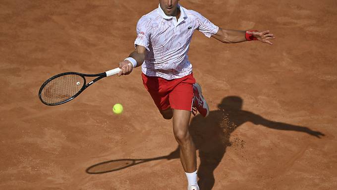 Novak Djokovic in Rom im Final