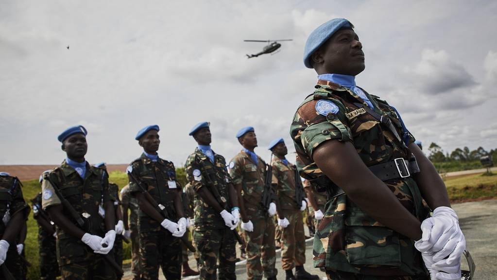 Soldaten der Uno-Friedenstruppe Monusco auf einem Flughafen in Beni nördlich von Goma in der Demokratischen Republik Kongo. (Archivbild)