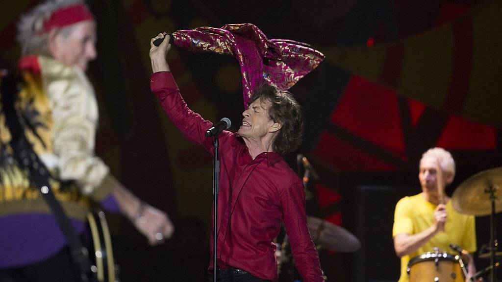 Die Rolling Stones - hier vorletzte Woche im Maracana Stadion in Rio de Janeiro - geben am 25. März in Kuba ein Gratiskonzert.
