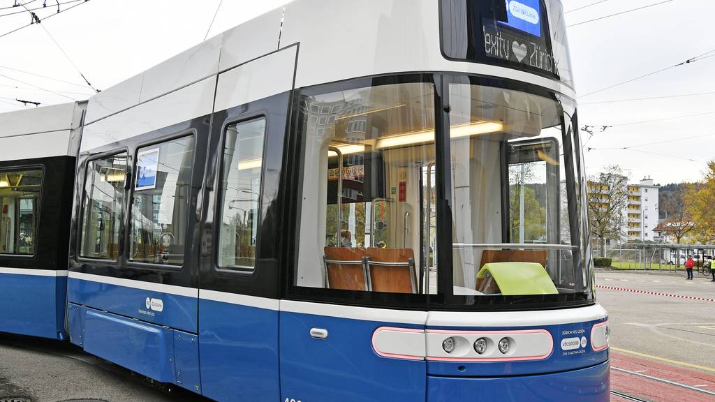 Das neue Flexity-Tram für die Zürcher Verkehrsbetriebe.