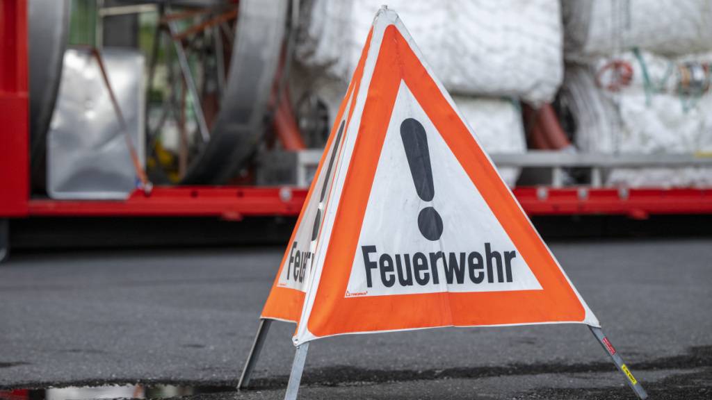 Holzscheune brennt in Industriegebiet in Malters LU nieder