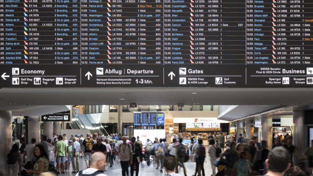 In der Schweiz steigt das zivile Passagieraufkommen erneut