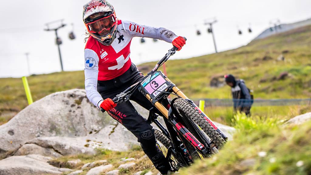 Camille Balanche lief es in der Qualifikation für den Downhill-Final nicht nach Wunsch