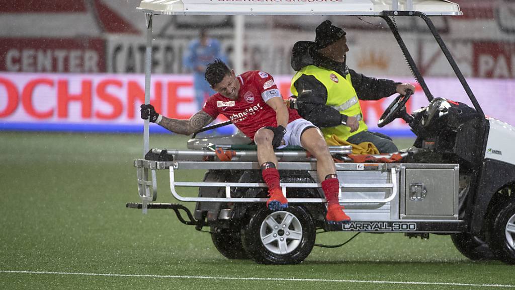 Dennis Hediger erlitt in der Partie am 10. Februar 2019 zwischen Thun und den Young Boys eine schwere Knieverletzung