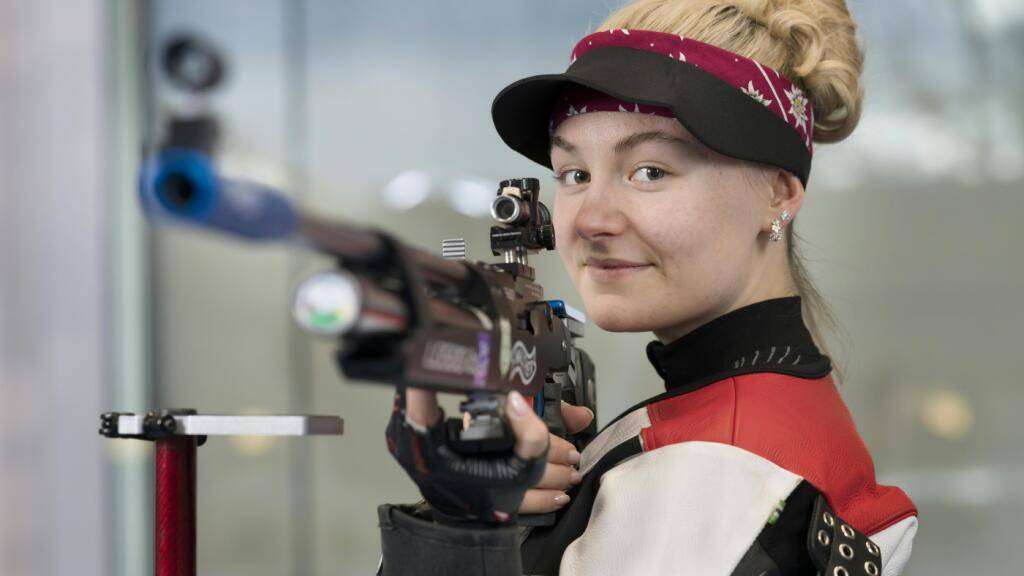 Freut sich über Silber: Vivien Jäggi anlässlich des Trainings im Januar in Biel