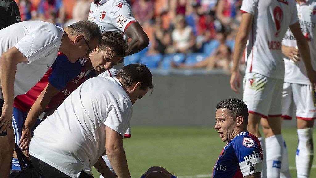 Captain Marek Suchy bereitet dem medizinischen Staff des FC Basel Sorgen