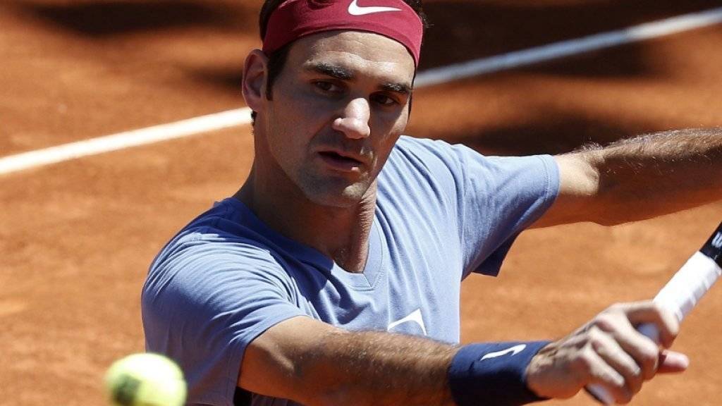 Am 30. April trainierte Roger Federer in Madrid noch, am 2. Mai jedoch musste er sich wegen Rückenbeschwerden zurückziehen
