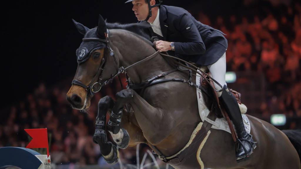 Scott Brash aus Grossbritannien, der Sieger des Top-10-Finals in Genf