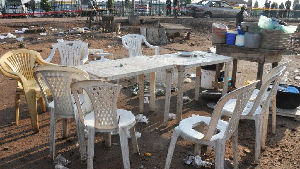 Zahlreiche Explosionen gehen mutmasslich auf das Konto der Terrormiliz Boko Haram - wie jene auf einem Platz in Nigerias Hauptstadt Abuja am vergangenen Samstag (Archiv)